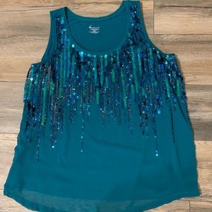 Lane Bryant Sequin Tank